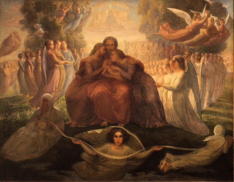 Louis Janmot Divine generation oil painting image